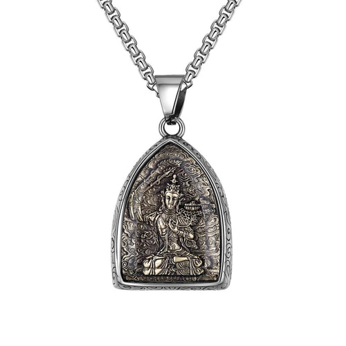 Green Tara Bodhha Titanium Pendant - FengshuiGallary