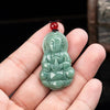 Guanyin Buddha Pendant-Natural Green Jade - FengshuiGallary