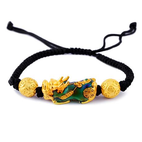 Hand Knitted Lucky Red Rope Color Changing Pixiu Bracelet - FengshuiGallary