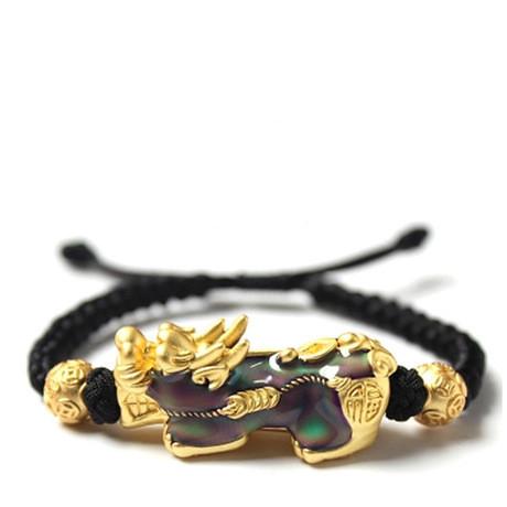 Hand Knitted Lucky Red Rope Color Changing Pixiu Bracelet - FengshuiGallary