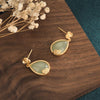Hetian Jade Lotus Flower Wealth Earring - FengshuiGallary