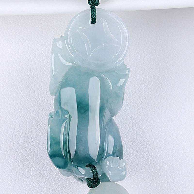 Hetian(Hotan) Green Jade Pixiu Wealth Bracelet - FengshuiGallary