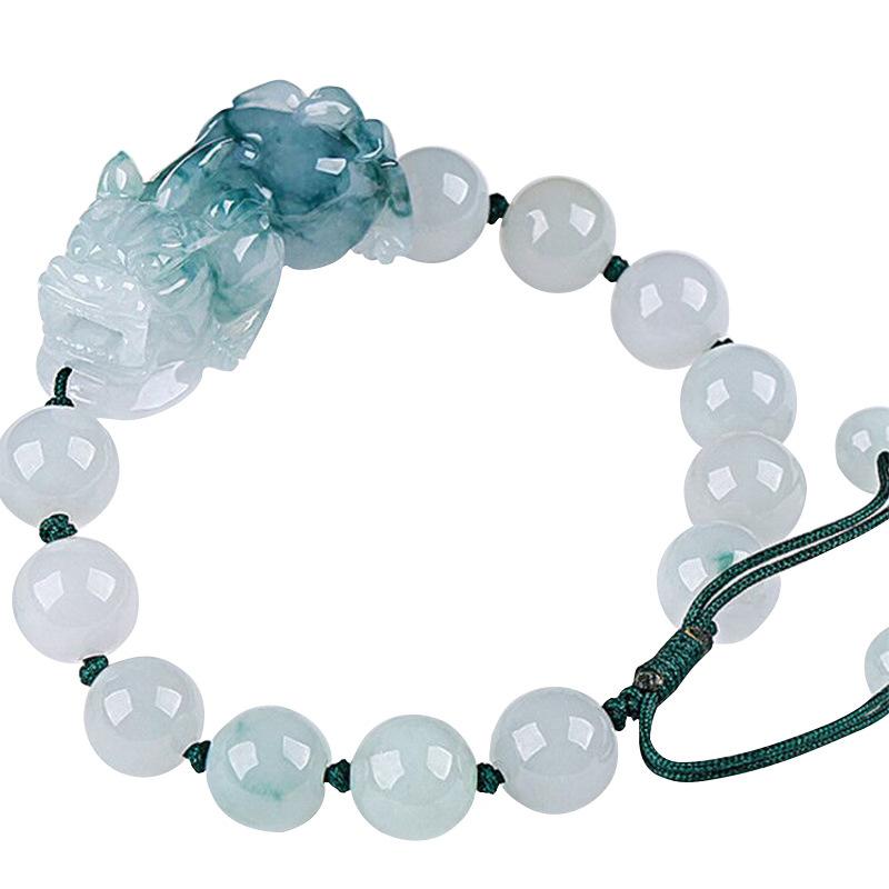 Hetian(Hotan) Green Jade Pixiu Wealth Bracelet - FengshuiGallary