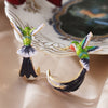 Hummingbird Enamel Lucky Earrings - FengshuiGallary