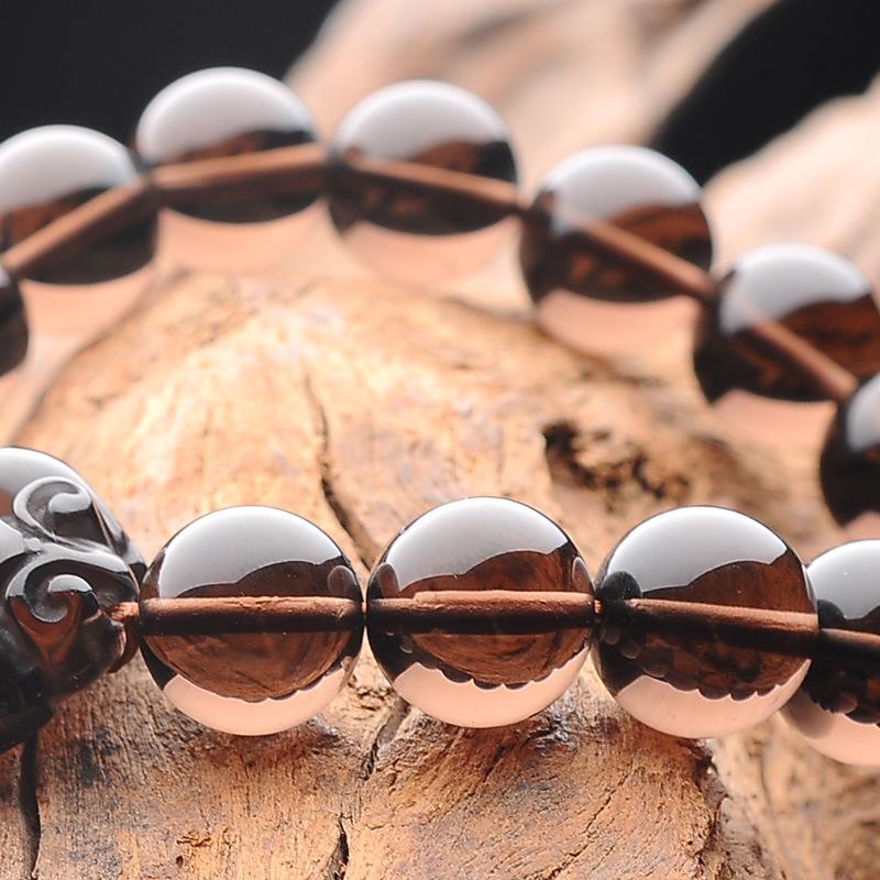 Ice Black Obsidian Pixiu Feng Shui Coin Wealth Bracelet - FengshuiGallary