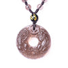Ice Obsidian Double Pixiu Protection Pendant Necklace - FengshuiGallary