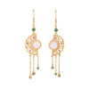 Jade Earrings-Antiquity Tassel - FengshuiGallary