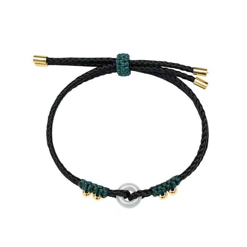 Jade Knot Bracelet-Blue String - FengshuiGallary