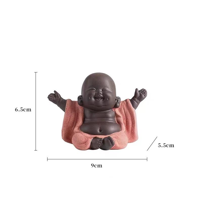 Laughing Buddha Cinnabar Lucky Statue - FengshuiGallary