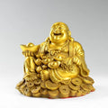 Laughing Buddha Statue-Luck Coins and Carrying Ingot - FengshuiGallary