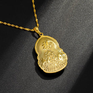 Lotus Guan Yin Buddha Pendant Necklace - FengshuiGallary