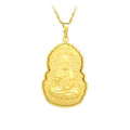 Lotus Guan Yin Buddha Pendant Necklace - FengshuiGallary