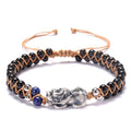 Lucky Black Obsidian Rope Pixiu Bracelet - FengshuiGallary
