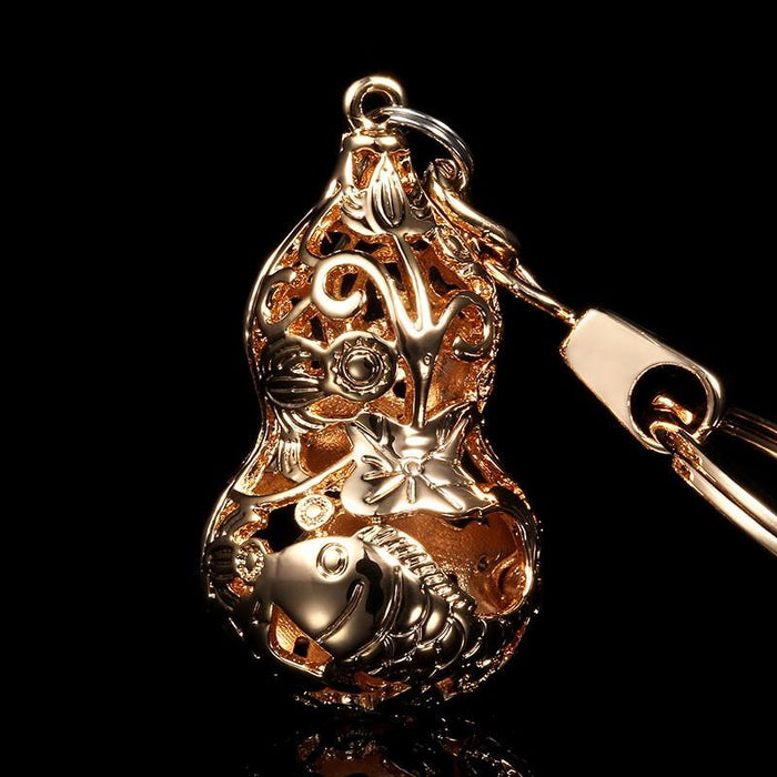 Lucky Gold Calabash Key Chain - FengshuiGallary