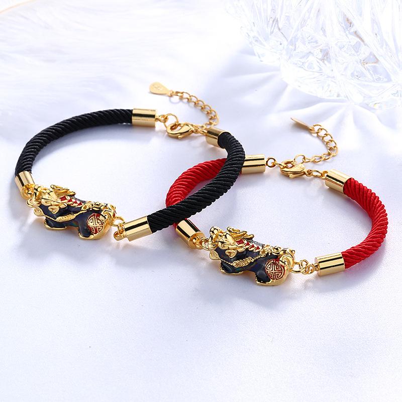 Lucky Rope Changing Color Pixiu Bracelet - FengshuiGallary