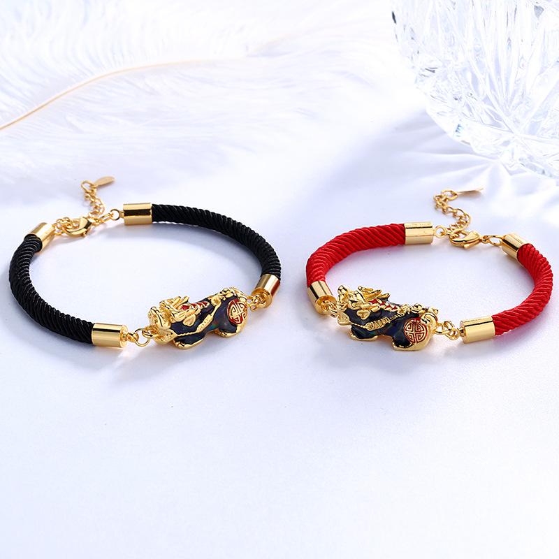 Lucky Rope Changing Color Pixiu Bracelet - FengshuiGallary