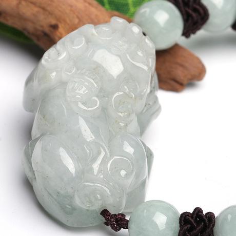 Lucky White Jade Rope Pixiu Wealth Bracelet - FengshuiGallary