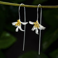 Magnolia 925 Silver Lucky Earrings - FengshuiGallary