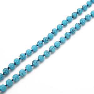 Mala 108 Beads Necklace-Turquoise Bead - FengshuiGallary