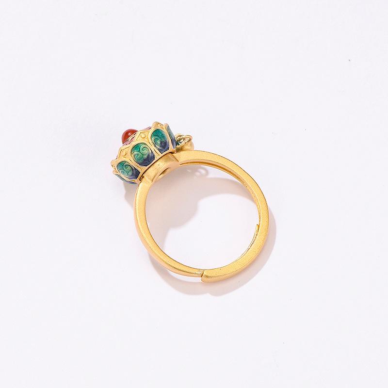 Mighty Protector Tibetan 925 Silver Ring - FengshuiGallary