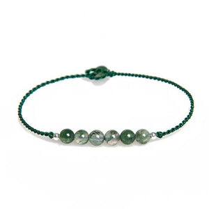 Moss Agate Rope Bracelet - FengshuiGallary