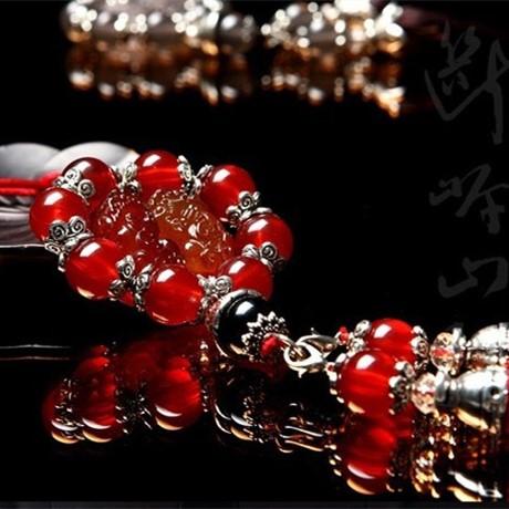 Natural Agate Pixiu Lucky Car Pendant - FengshuiGallary