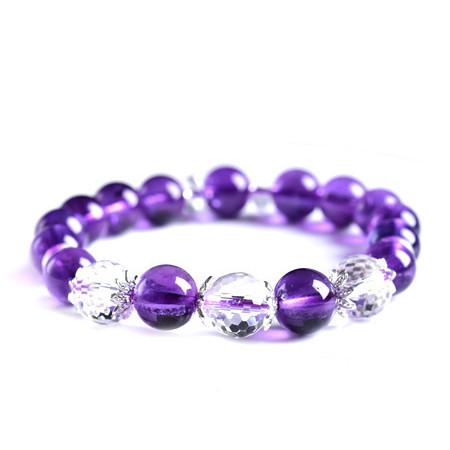 Natural Amethyst Citrine Beads Wealth Bracelet - FengshuiGallary