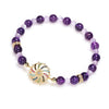 Natural Amethyst Double Stars Protection Bracelet - FengshuiGallary