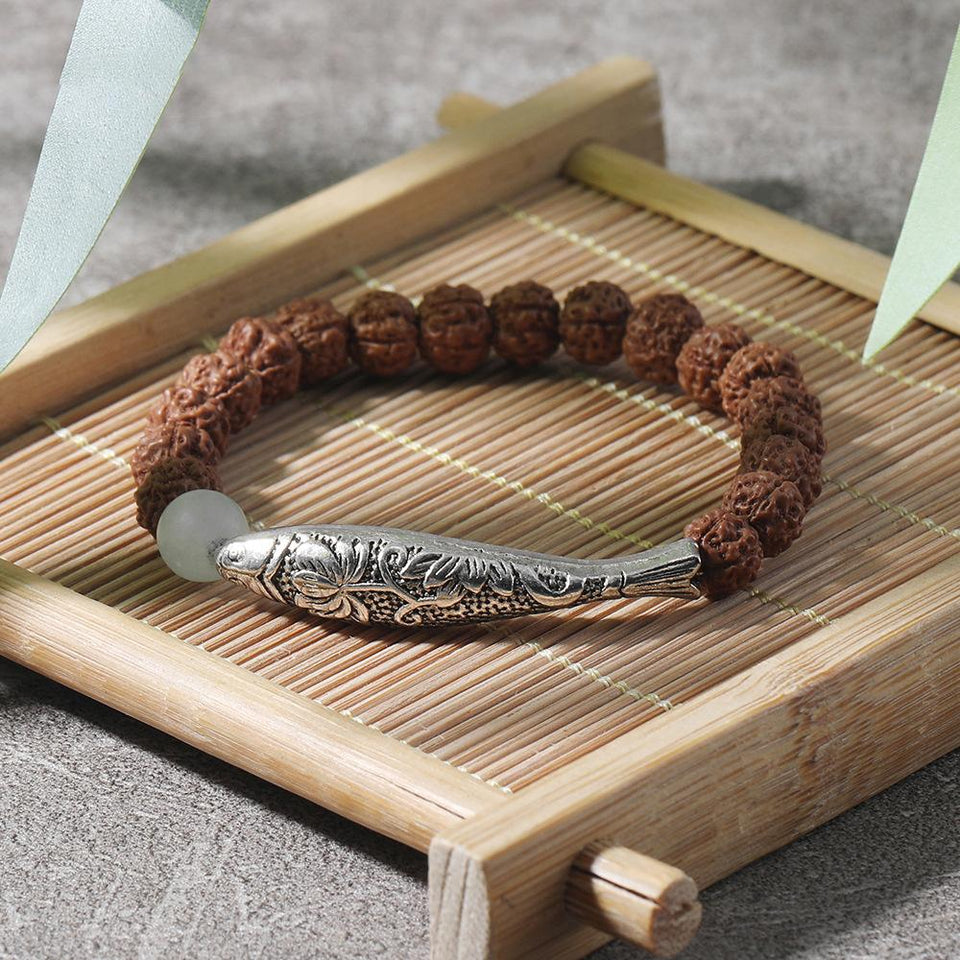 Boutique Xingyue Bodhi hand beads 7x9mm Burmese topaz beads Buddha beads  jewelry rosary bracelet bracelet - Shop tibukkyo Bracelets - Pinkoi