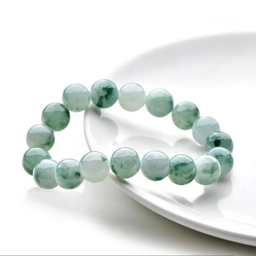 Natural Burmese Jade Beads Lucky Bracelet - FengshuiGallary