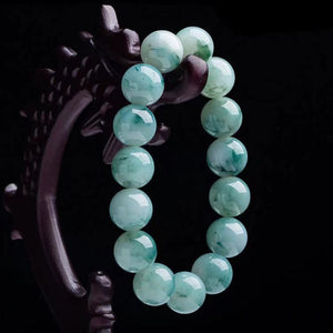 Natural Burmese Jade Beads Lucky Bracelet-A Class - FengshuiGallary
