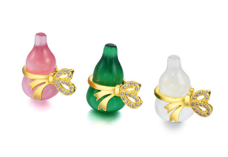 Natural Cat Eye Feng Shui Calabash Lucky Pendant Necklace - FengshuiGallary