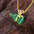 Natural Cat Eye Feng Shui Calabash Lucky Pendant Necklace - FengshuiGallary
