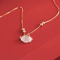 Natural Cat`s Eye Stone Lucky Necklace - FengshuiGallary