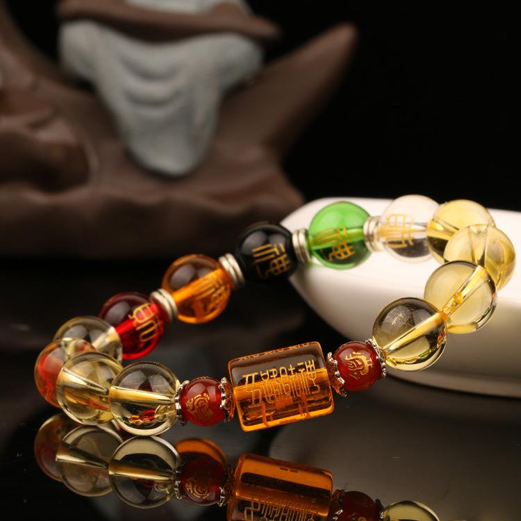 Natural Citrine Five Element God Of Wealth Bracelet - FengshuiGallary