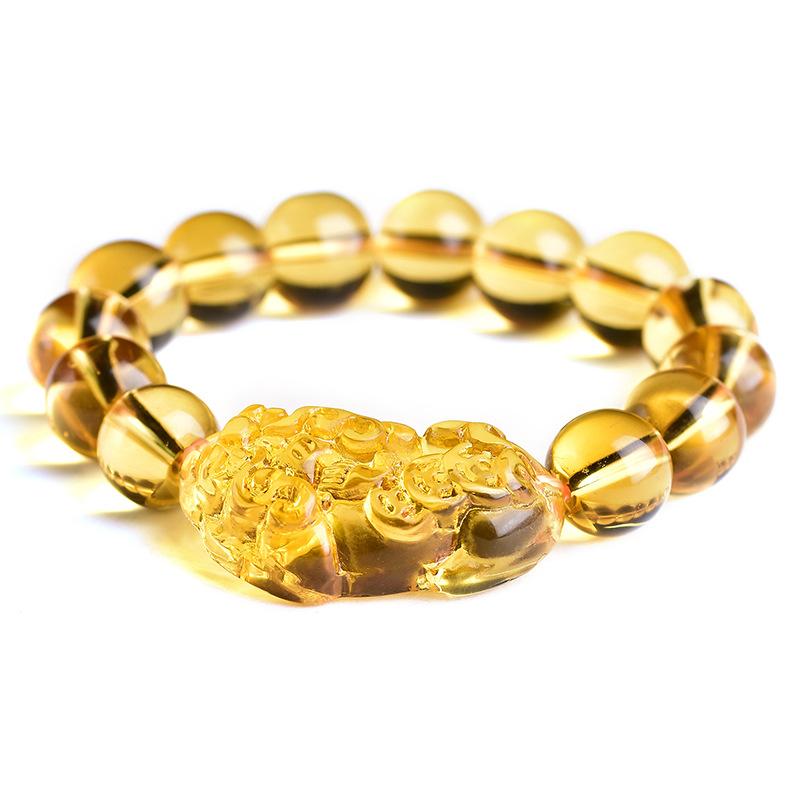 Natural Citrine Pixiu Wealth Bracelet - FengshuiGallary