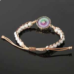 Natural Colorful Agate Healing Bracelet - FengshuiGallary