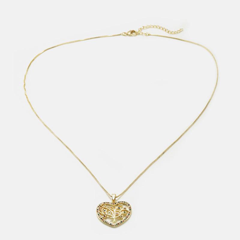 Natural Crystal Tree Of Life Healing Pendant Necklace - FengshuiGallary