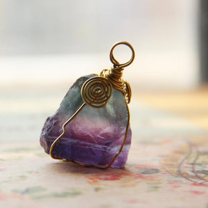 Natural Fluorite Lucky Pendant - FengshuiGallary