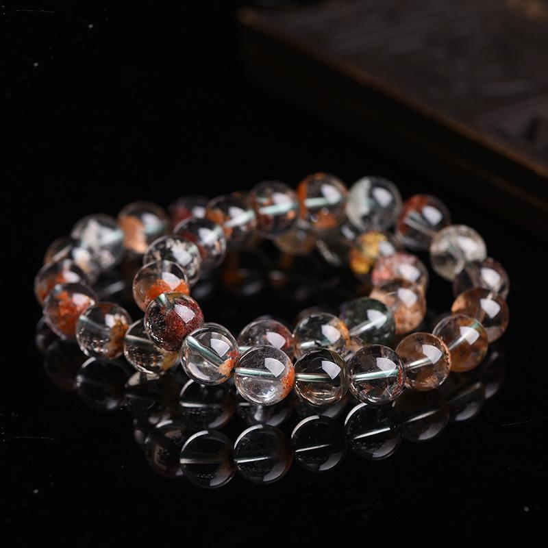 Natural Ghost Phantom Crystal Stone Four Seasons Healing Bracelet - FengshuiGallary