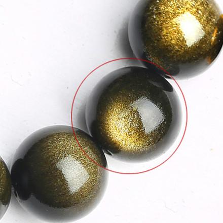 Natural Gold Obsidian Buddha Beads Protection Bracelet - FengshuiGallary