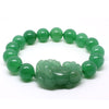 Natural Green Jade Wealth Pixiu Bracelet - FengshuiGallary