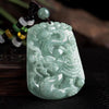 Natural Jade Dragon Protection Pendant-Grade A Jade - FengshuiGallary