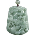 Natural Jade Dragon Protection Pendant-Grade A Jade - FengshuiGallary