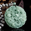 Natural Jade Dragon Wealth Pendant-Grade A Jade - FengshuiGallary