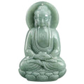Natural Jadeite Guanyin Buddha Pendant - FengshuiGallary