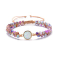 Natural Opal Bohemian Woven Agate Beaded Lucky Bracelet - FengshuiGallary