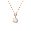 Natural Pearl Cubic Zirconia Wealth Pendant Necklace - FengshuiGallary