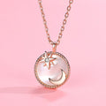 Natural Pearl Moon Star Pendant Necklace - FengshuiGallary