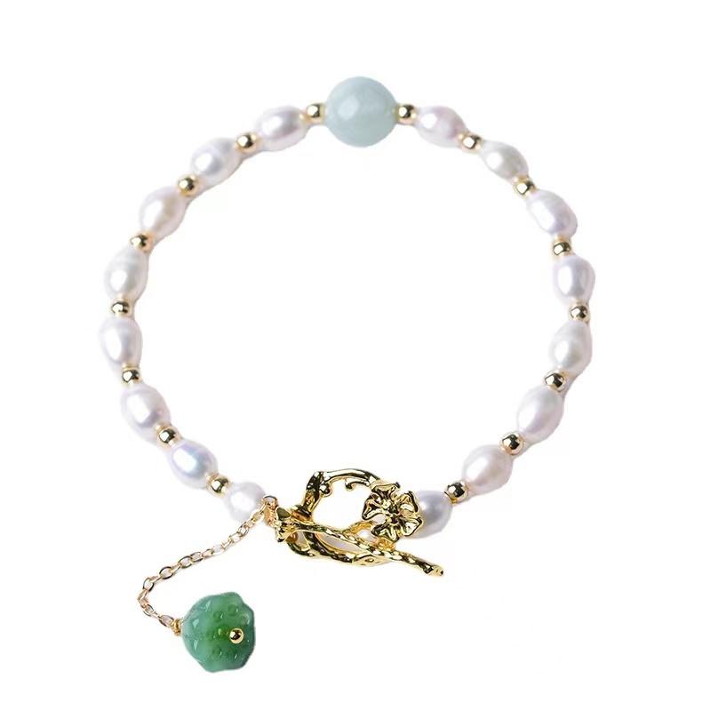 Bracelet lotus fluorescent en perles • Joli Bracelet